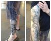 Tatuaje realista de personajes historicos