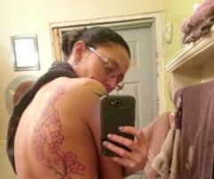 Cherry Blossoms tattoo on back