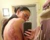 Cherry Blossoms tattoo on back