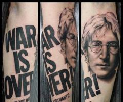 War is over tattoo