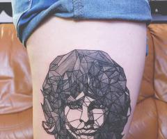 Jim Morrison tattoo by Diana Katsko