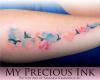 Watercolor Bird Silhouette Tatto