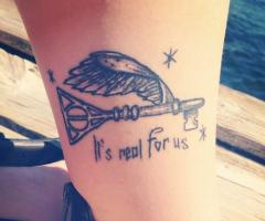 Its real for us HP quote tattoo