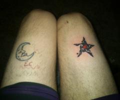luna y estrella tatuajes