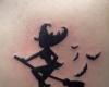witch tattoo design