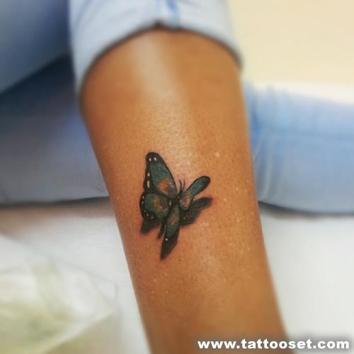 Tatuaje 3D de mariposa