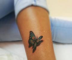 Tatuaje 3D de mariposa