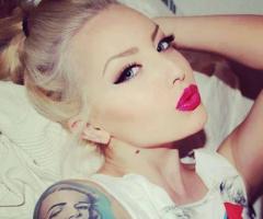 Tattoo de Marilyn Monroe en el brazo