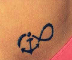 infinity anchor tattoo