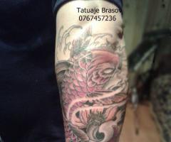 Tatuaje Brasov koi fish tattoo