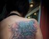 Butterfly tattoo on back