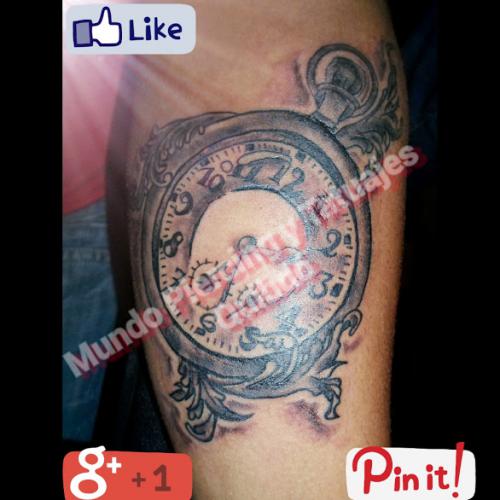 Realistic Clock Tattoo