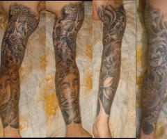 manga black and grey oriental