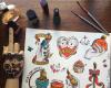 Girly stuff tattoo flash