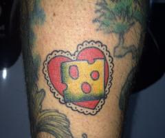 Cheese tattoo