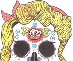 mexican skull girl 2