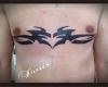 Chest tribal tattoo