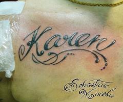 lettering tattoo