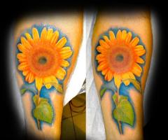 Sunflower tattoo