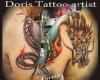 color dragoon cover up arm chest tattoo