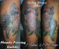 Anime Fox Tattoo, Tatuaje de una Zorrita Anime