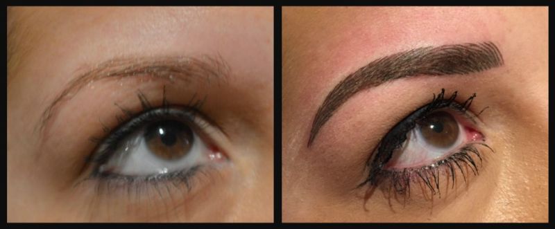 The arched brows
